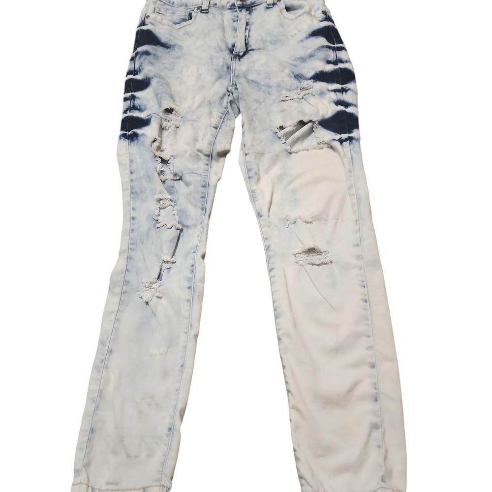 Vip Distressed Tie-Dye Jeans